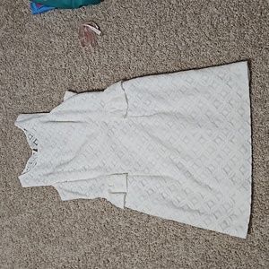 Lilly Pulitzer White Lace Peplum Dress Sz 8